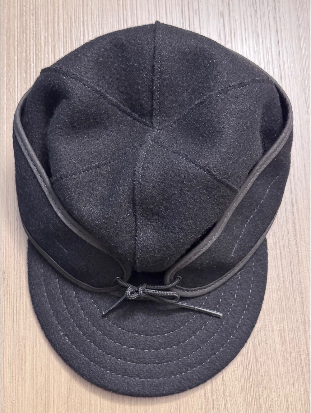 Stormy Kromer Original Wool Cap Black Size 6 3/4 Unisex Made in USA